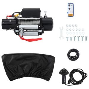 vidaXL Treuil &Eacute;lectrique PVC Noir