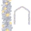 vidaXL Guirlande de No&euml;l avec lumi&egrave;res LED 10 m Blanc