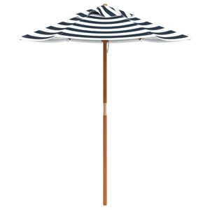 vidaXL Parasol de jardin pour enfants avec poteau en bois &Oslash;120x140 cm