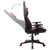 vidaXL Chaise de jeu Noir et rouge Cuir artificiel