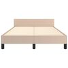 vidaXL Cadre de lit sans matelas cappuccino 120x190 cm similicuir