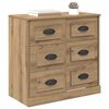 vidaXL Buffet Ch&ecirc;ne artisanal 70 x 35,5 x 67,5 cm Bois d'ing&eacute;nierie