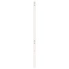 vidaXL T&ecirc;te de lit Blanc 156x4x100 cm Bois massif de pin