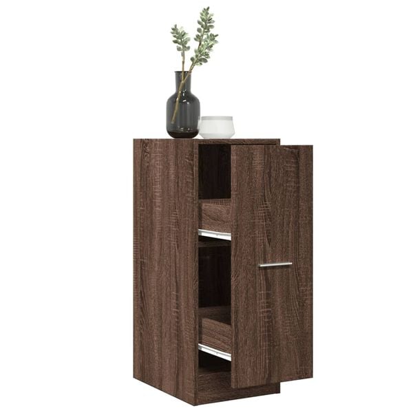 vidaXL Armoire apothicaire ch&ecirc;ne marron 30x41x77,5cm bois d'ing&eacute;nierie