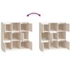 vidaXL Buffet Blanc 110,5x35x117 cm Bois massif de pin
