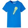 vidaXL T-shirt pour enfants bleu vif 116