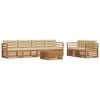 vidaXL Ensemble de canap&eacute;s d'ext&eacute;rieur 7 pc Naturel et Beige