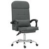 vidaXL Fauteuil de massage inclinable de bureau Gris fonc&eacute; Tissu