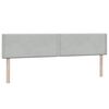 vidaXL Sommier &agrave; lattes de lit et matelas gris clair 180x210cm velours
