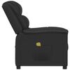 vidaXL Fauteuil de massage Noir Similicuir
