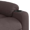 vidaXL Fauteuil inclinable &eacute;lectrique Marron fonc&eacute; Tissu