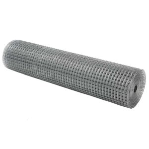 vidaXL Cl&ocirc;ture en fil soud&eacute; 1000 x 40 cm Argent