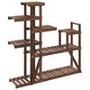 vidaXL Support &agrave; fleurs 110x25x111 cm bois massif de sapin