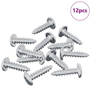 vidaXL Vis 12 pcs Argent&eacute; M4 x 16 mm Acier