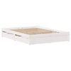 vidaXL Cadre de lit sans matelas blanc 120x200 cm bois de pin massif