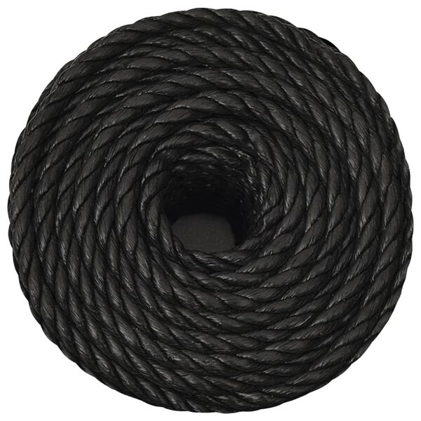 vidaXL Corde de travail Noir 12 mm 500 m polypropyl&egrave;ne