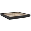 vidaXL Cadre de lit sans matelas noir 200x200 cm