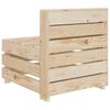 vidaXL Canap&eacute; palette de jardin Bois