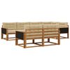 vidaXL Ensemble de canap&eacute;s d'ext&eacute;rieur 8 pc Naturel et Beige