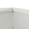 vidaXL Bordure de Pelouse Blanc 40 x 40 x 13 cm Acier