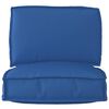 vidaXL Set de coussins de palette 2 pcs Bleu royal Tissu Oxford