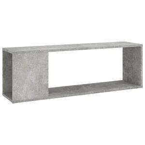vidaXL Meuble TV Gris b&eacute;ton 100x24x32 cm Bois d'ing&eacute;nierie