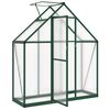 vidaXL Serre avec cadre de base vert 169x58x195 cm aluminium