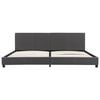 vidaXL Cadre de lit Gris Similicuir 180x200 cm
