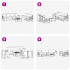 vidaXL Ensemble de canap&eacute;s d'ext&eacute;rieur 8 pcs Naturel et Noir