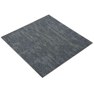 vidaXL Carreau de tapis Gris ciel 50 x 50 cm 20 pc PP et Bitume