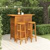 vidaXL Ensemble de bar de jardin 3 pcs Bois d'acacia solide
