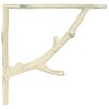 vidaXL Supports d'&eacute;tag&egrave;re murale 12 pc Blanc antique 10 x 10 x 3 cm