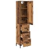 vidaXL Haut Armoire Bois Ancien 34,5 x 34 x 180 cm Bois d'ing&eacute;nierie