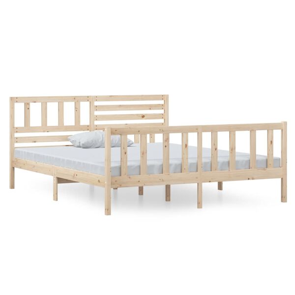vidaXL Cadre de lit sans matelas bois massif