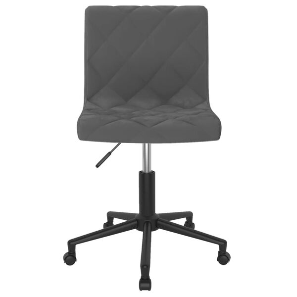 vidaXL Chaises pivotantes à manger lot de 4 gris foncé velours