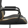 vidaXL Chaise de jeu Noir et dor&eacute; Similicuir