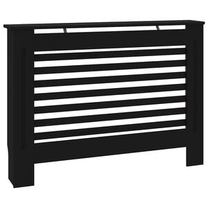 vidaXL Cache-radiateur noir 112x19x81,5 cm MDF