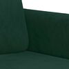 vidaXL Ensemble de canap&eacute;s 2 pcs avec coussins vert fonc&eacute; velours