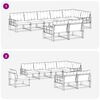 vidaXL Ensemble de canap&eacute;s d'ext&eacute;rieur 8 pcs Gris Naturel et Clair