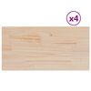 vidaXL Dessus de table 4 pcs 90x45x1,7cm rectangulaire bois pin massif
