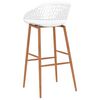 vidaXL Tabourets de bar lot de 4 blanc
