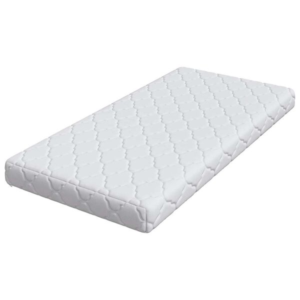 vidaXL Matelas Blanc 60 x 120 cm Tissu jacquard