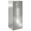 vidaXL Bo&icirc;te de d&eacute;p&ocirc;t de colis avec stockage Argent&eacute; 41 x 38 x 103 cm