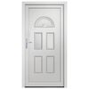 vidaXL Porte d'entr&eacute;e blanc 88x190 cm PVC