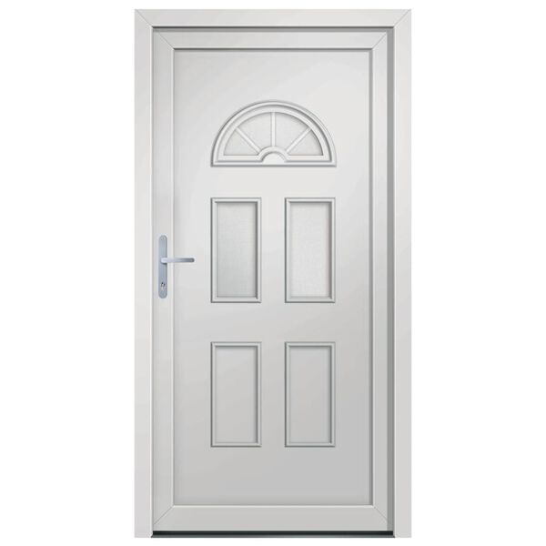 vidaXL Porte d'entr&eacute;e blanc 88x190 cm PVC