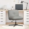 vidaXL Chaise pivotante de bureau Gris clair Tissu
