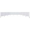 vidaXL Paravent 9 panneaux Tissu 1200 x 160 cm Blanc sable