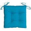 vidaXL Coussins de palette lot de 4 bleu clair 50x50x7 cm tissu oxford