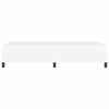 vidaXL Cadre de lit avec matelas Blanc pur 90 x 190 cm tissu