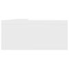 vidaXL Support de moniteur Blanc brillant 60x23,5x12cm Bois ingénierie